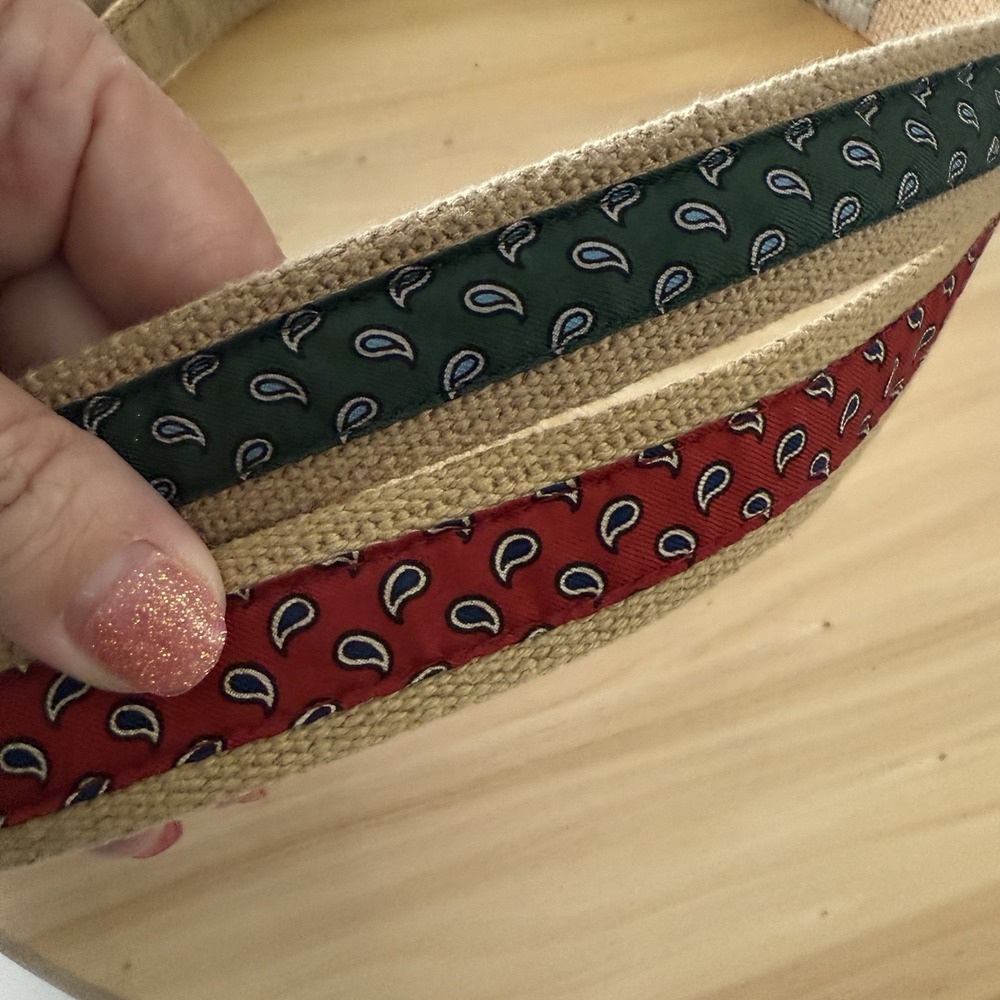 Ginnie Johansen Designs‎ 100% Imported English Silk Vintage Belts Lot Of 2